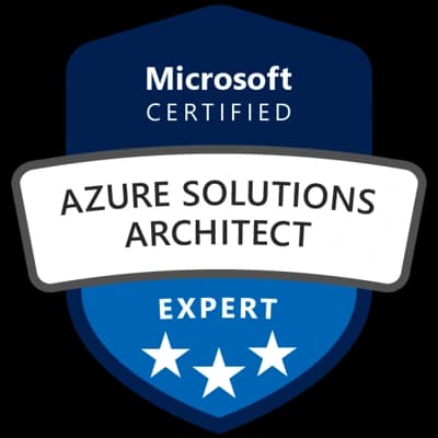 Microsoft Certified: Azure Solutions Architect Expert badge