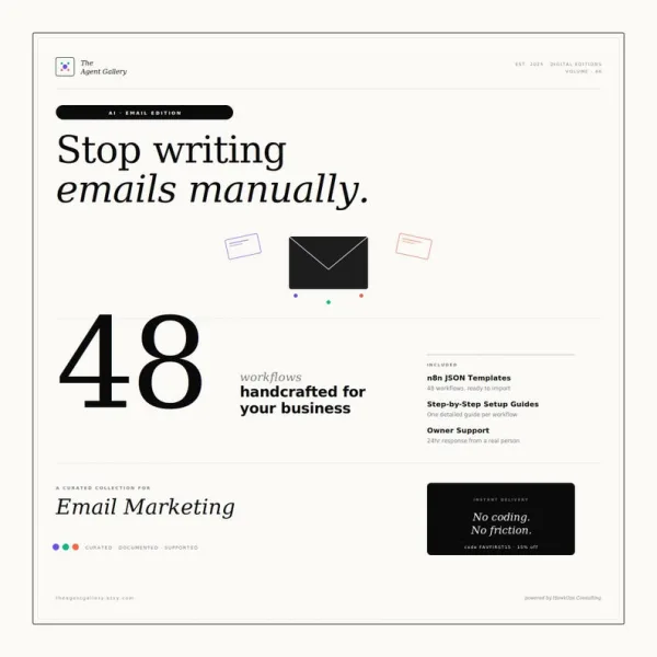 Email marketing automation kit cover: 48 workflows